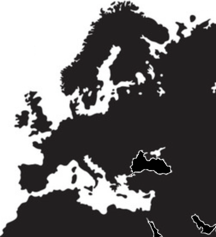 Map of the area covered: greater Europe.